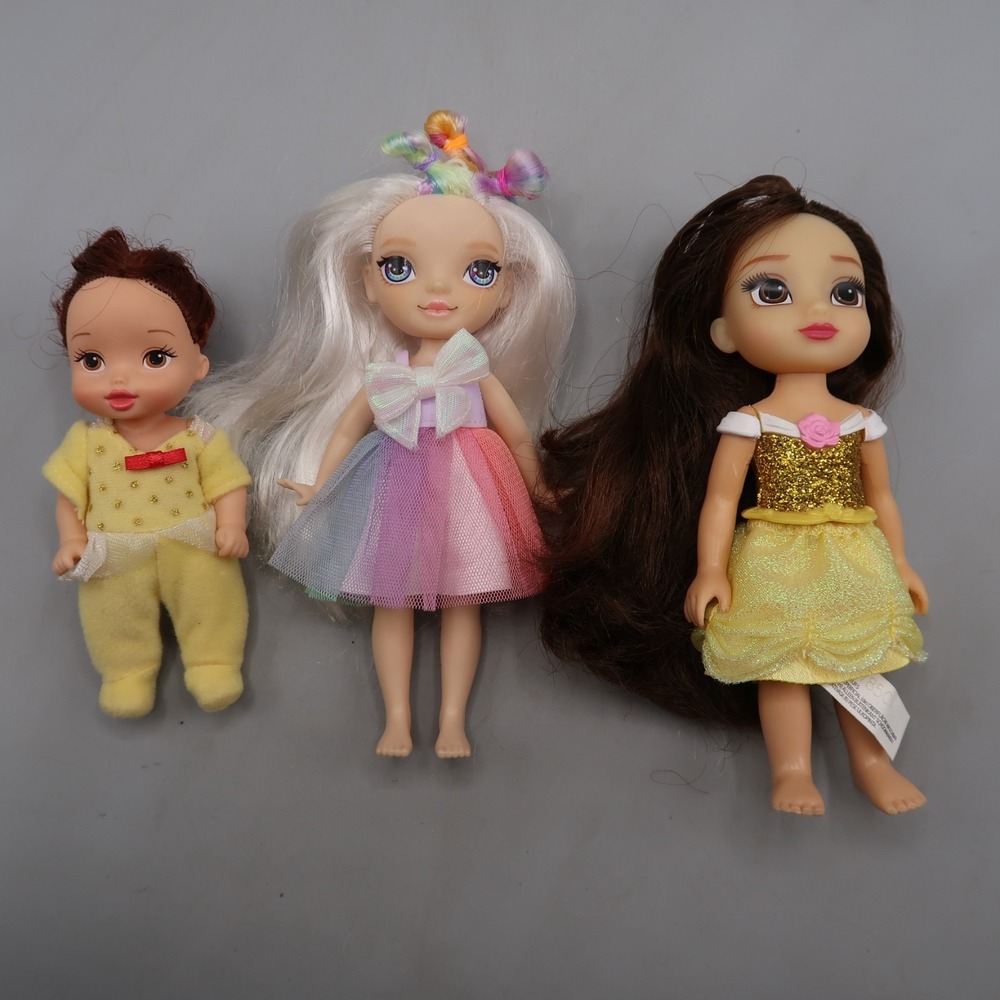 Rainbow High Littles Opal Raine MGA Doll & Disney Baby Belle Petite Lot of 3